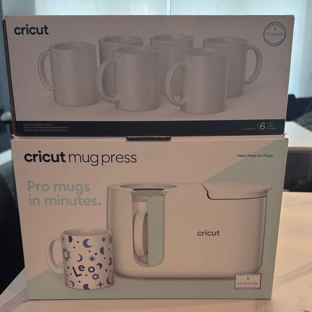 Cricut Mug Press with White Mug Set